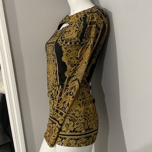 Hale Bob Long Sleeve Top Size S